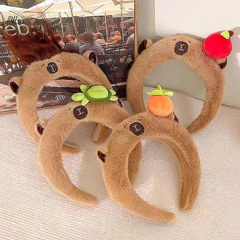 Cute/Kawaii Capybara Plush Headband - 4 Styles