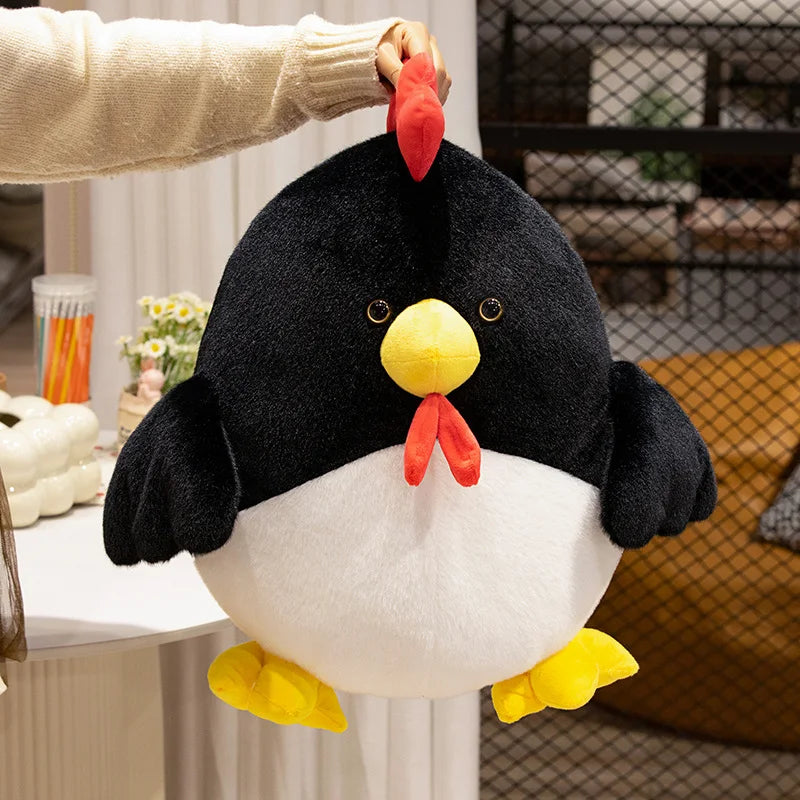 Cute Chicken Plush Toys 25/45/55cm - White/Yellow/Black