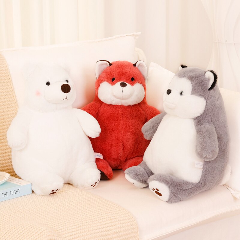 Animal (Polar Bear/Husky Dog/Fox) Plush Toys 27cm-55cm