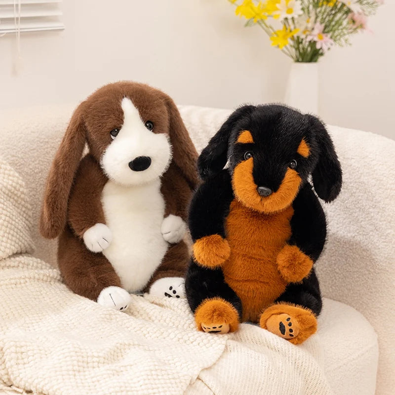 Sitting Dog Plush Toys 45cm - 2 Styles (Dachshand/Big Ears)