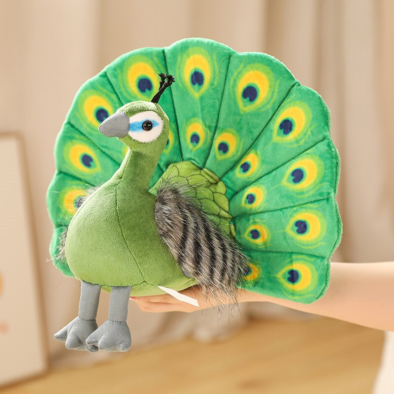 Peacock Plush Toys 25cmx30cm - Blue/Green