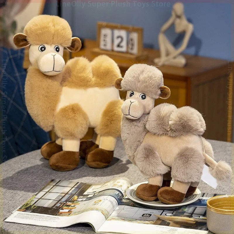 Cute Camel Plush Toys 28/38cm - Brown/Grey