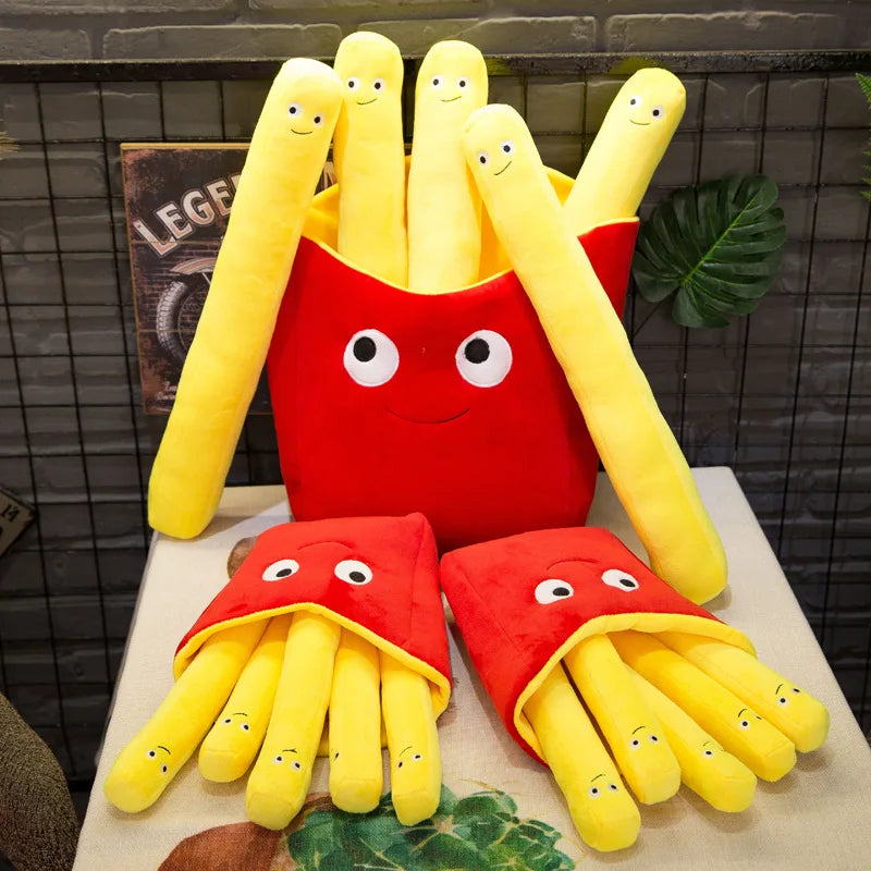 Cute Food (French Fries 5 Sticks/Pizza) Plush Toys 30/40/50cm