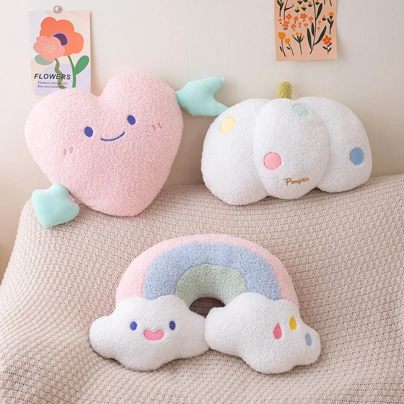 Sky Series (Rainbow)/Heart/Unicorn/Pumpkin Plush Pillow Toys