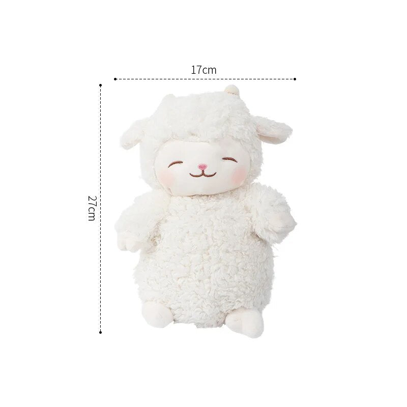 Cute Sheep/Lamb With Fruit Dress Up/With Flower/With Moon Plush Toys- White/Pink