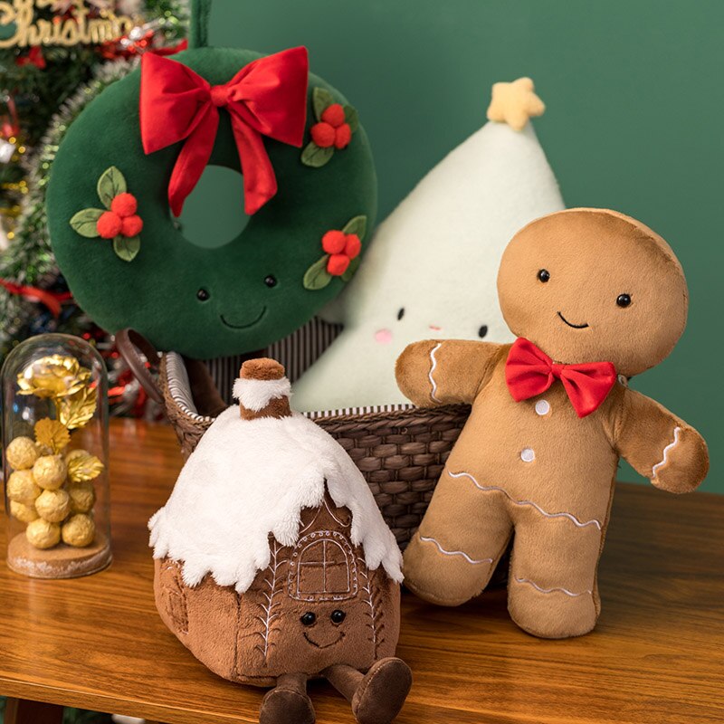 Christmas (Tree/Wreath/Gingerbread Man/House) Plush Toys 30-45cm