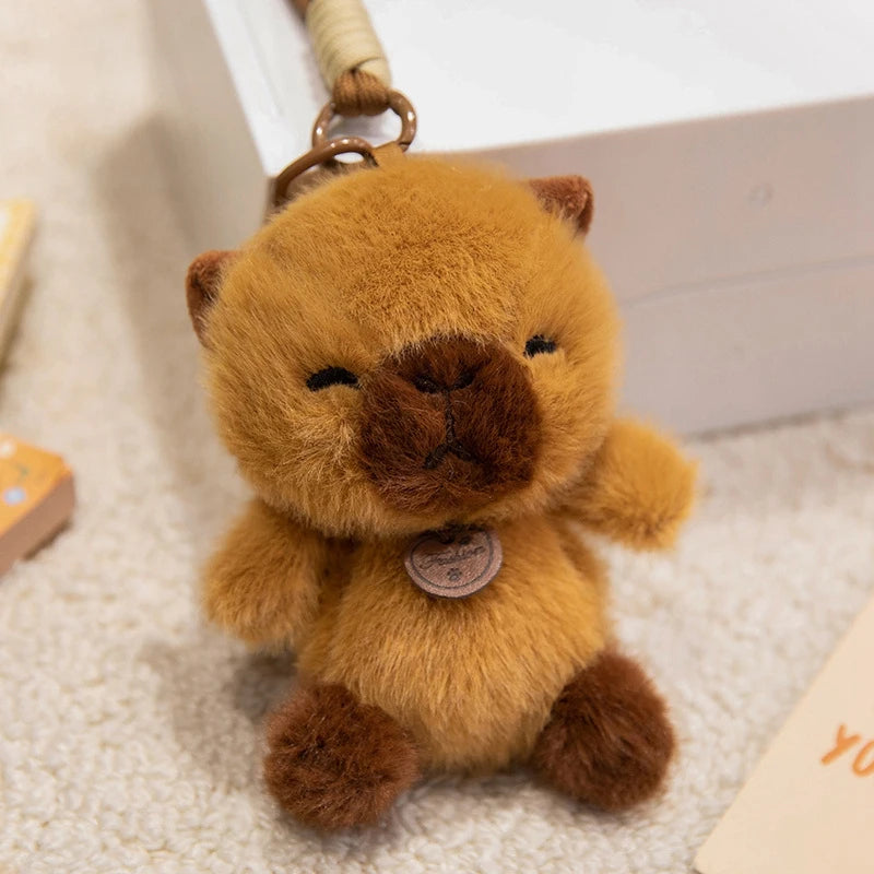 Cute Animal Plush Keychain 12cm - Pig/Cat/Dino/Elephant/Capybara/Duck/Panda/Rabbit/Penguin/Red Panda/Fox/Sloth