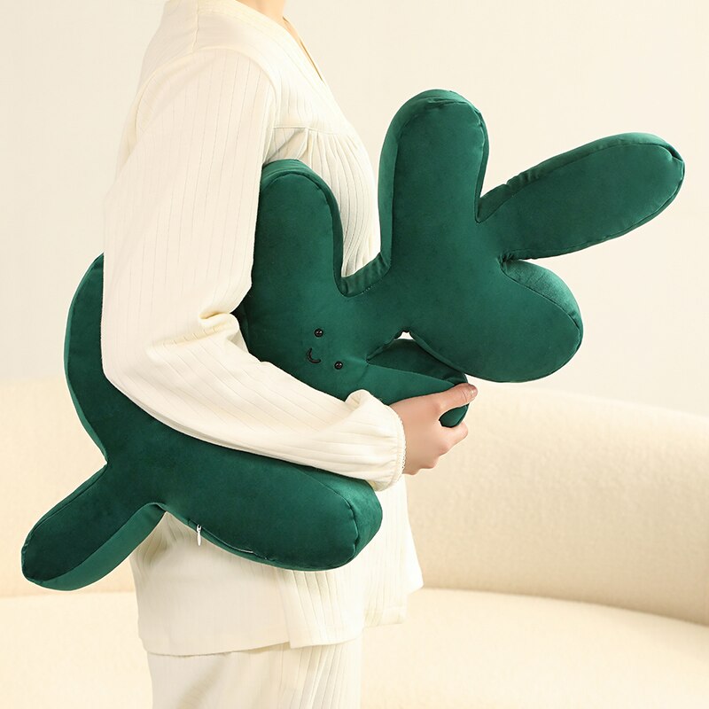 Green Leaf Pillow Plush Toys - 4 Styles