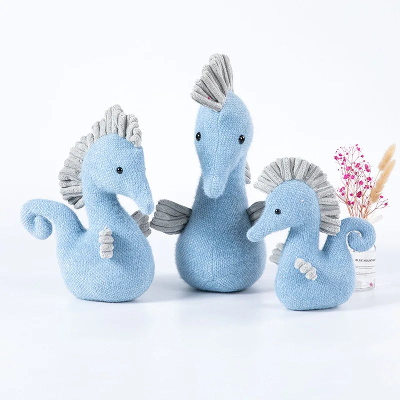 Cute Sea Horse Plush Toys 20/30/40cm - Blue/Pink