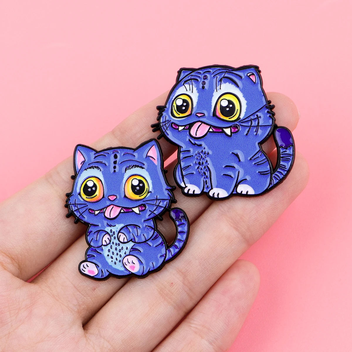 Cute/Kawaii K-Pop Demon Hunters Pins - Derpy(Tiger)/Sussie(Magpie)/Huntrix