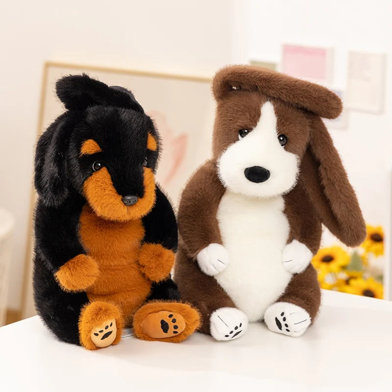 Sitting Dog Plush Toys 45cm - 2 Styles (Dachshand/Big Ears)