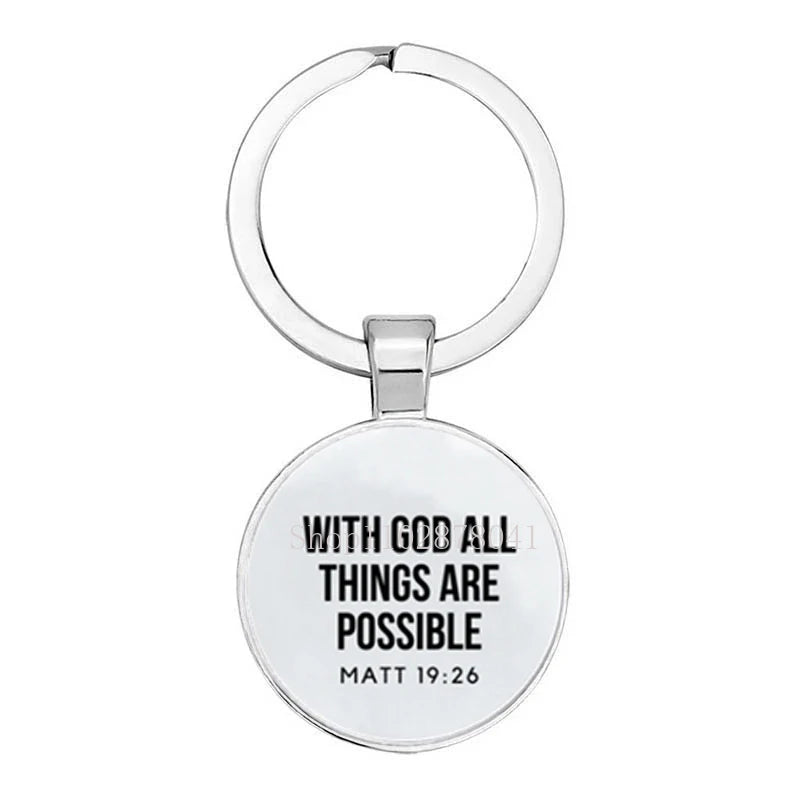 Keychain With The Bible Verse - 10 Coices