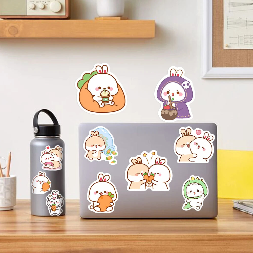 50 pcs Cute/Kawaii Bunny/Rabbit Stickers - V2