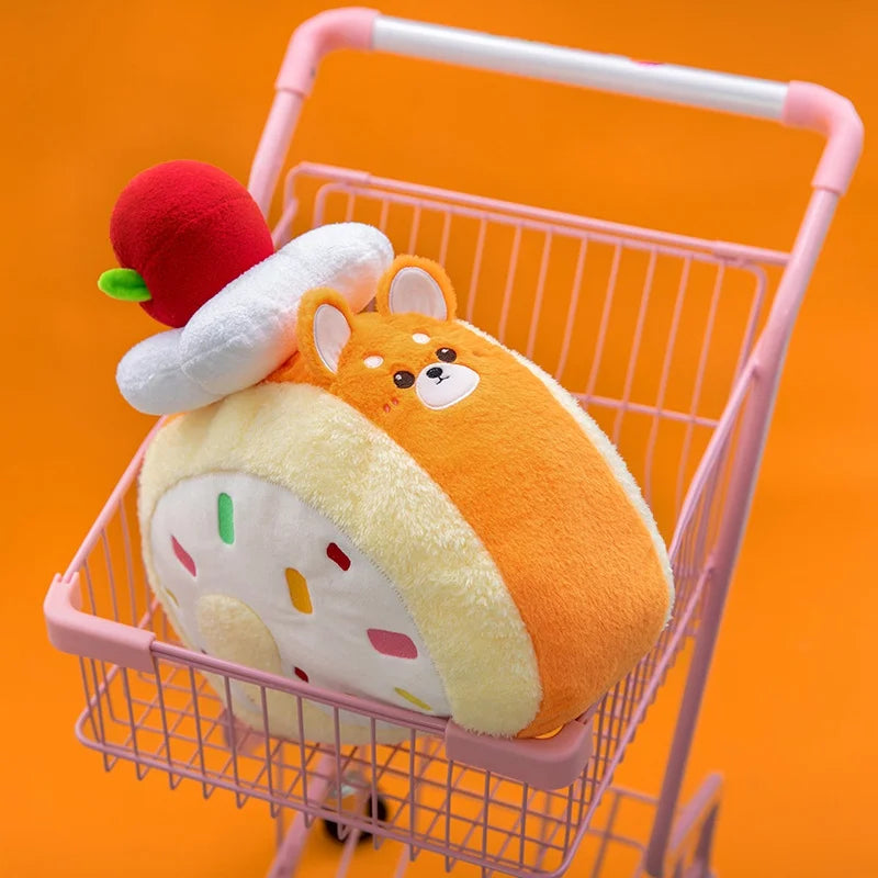 Funny Animal and Swiss Roll Cake Hybrid Plush Toys 40cm - 5 Styles