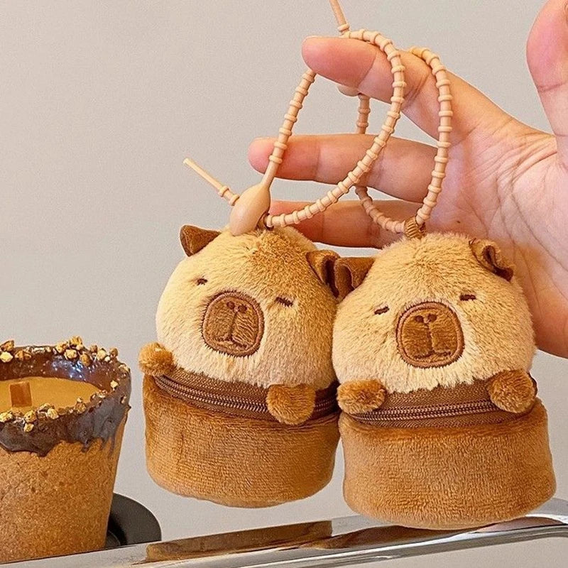 Cute Capybara Plush Keychains - 4 styles