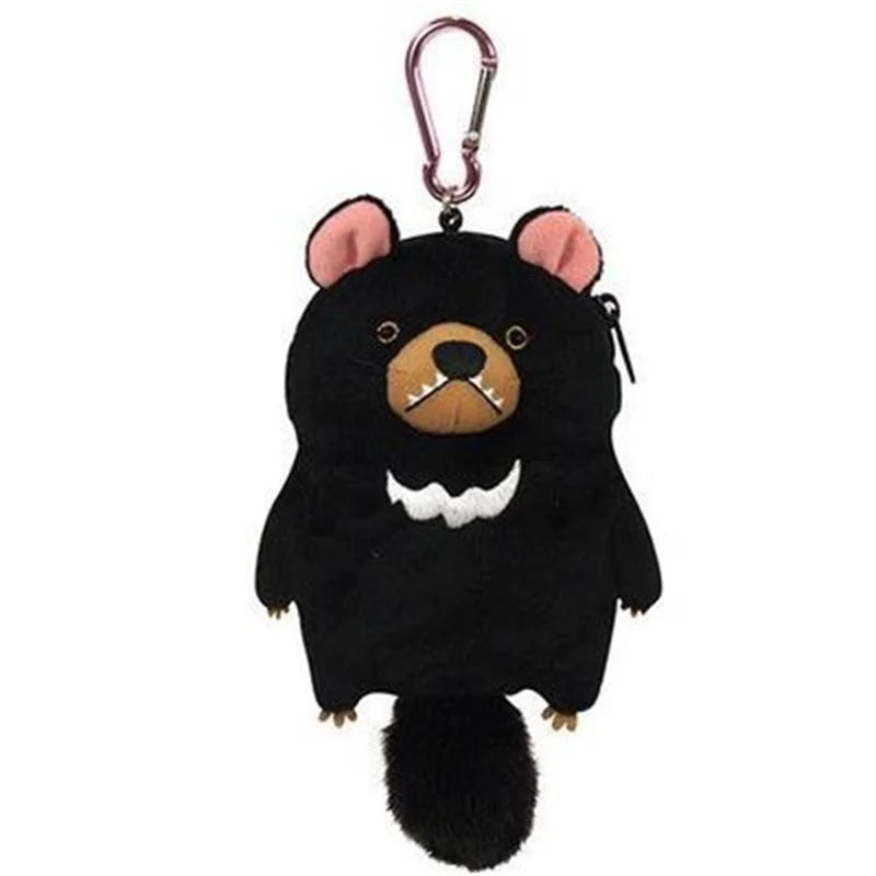 Australian Animal (Koala/Wombat/Platypus/Kiwi/Tasmanian devil) Coin Purse Plush Bag Keychains 14cm