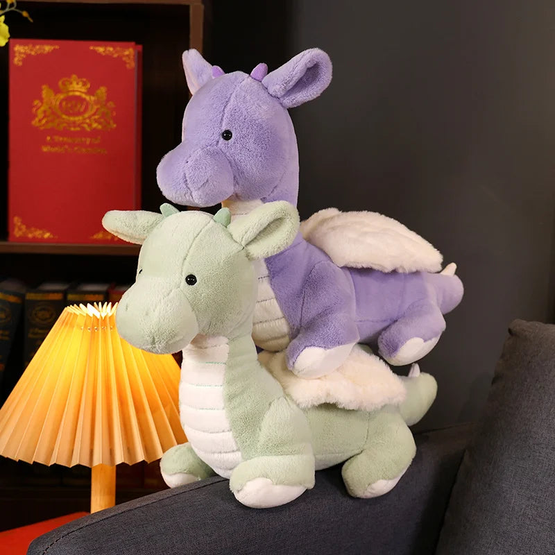 Cute Dragon Plush Toys 45cm -Green/Purple