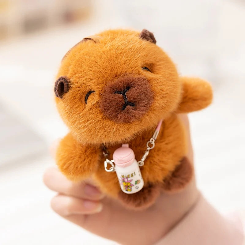 Cute Animal (Sloth/Capybara/Red Panda/Elephant/Penguin) Plush Keychain 12cm
