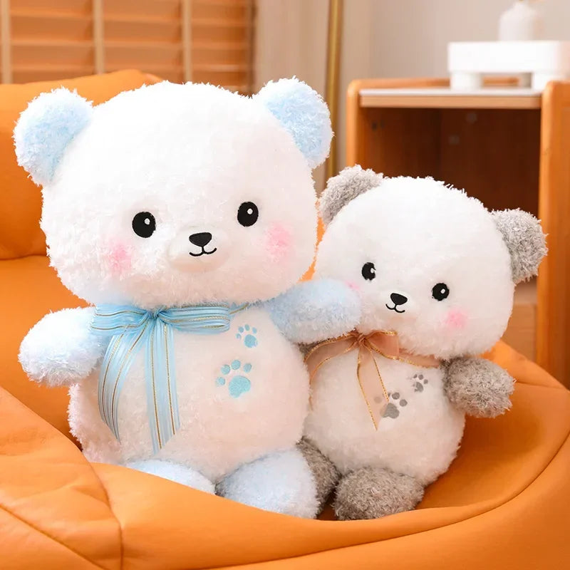 Cute Bear Plush Toy 35/45/60cm - Grey/Blue