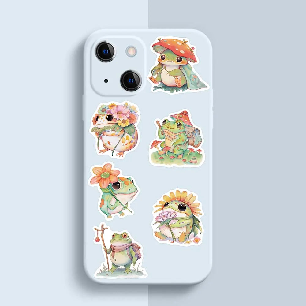 50 pcs Cute/Kawaii Frog Stickers