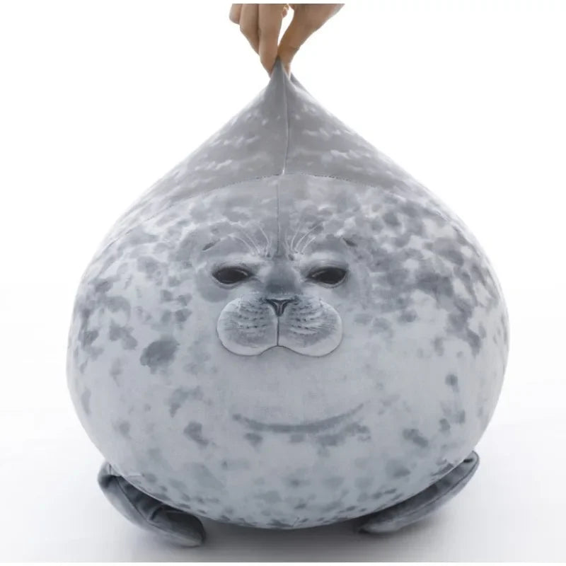 Chubby Seal Plush Pillow Toys 40cm - 2 Styles(Just Pillow Or Pillow with 4 children Plushies)