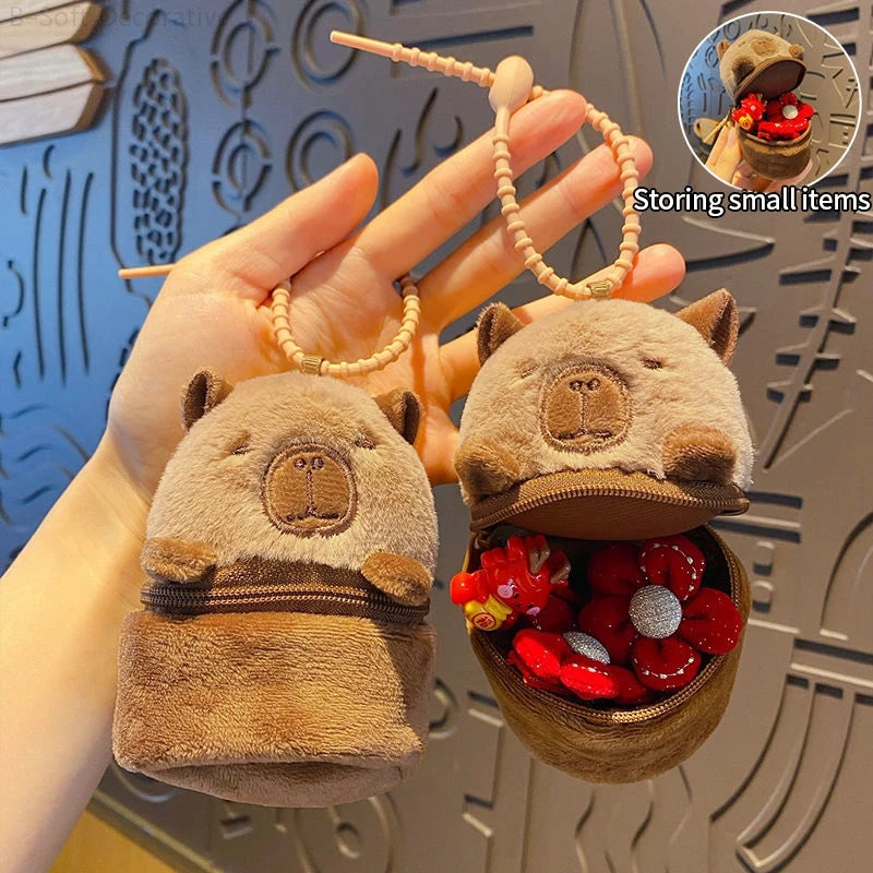 Cute Capybara Plush Keychains - 4 styles