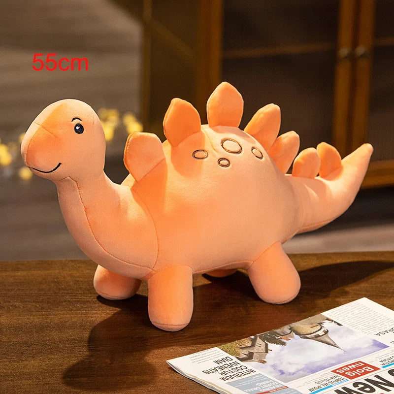 Dinosaur (Triceratops/Stegosaurus/Brachiosaurus) Plush Toys 28-55cm - Orange/Green/Blue