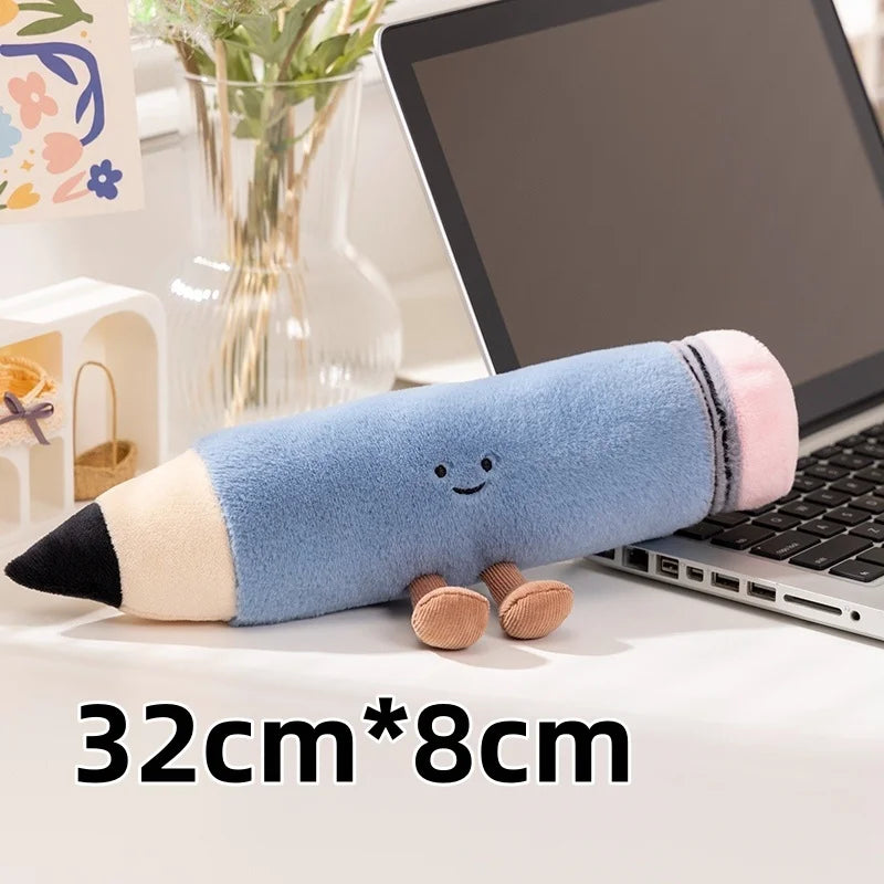 Cute Stationery (Book/Eraser/Pencil/Ruler/Sharpener) Plush Toys - 5 Styles