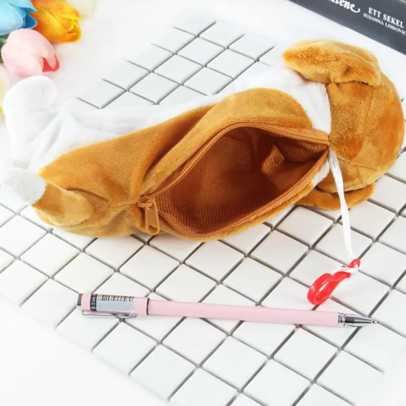 Cute Dog Pencil Plush Bag - 5 Styles