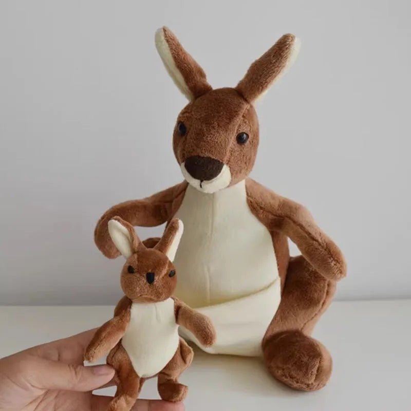 Kangaroo With Joey Plush Toys 25cm - Brown