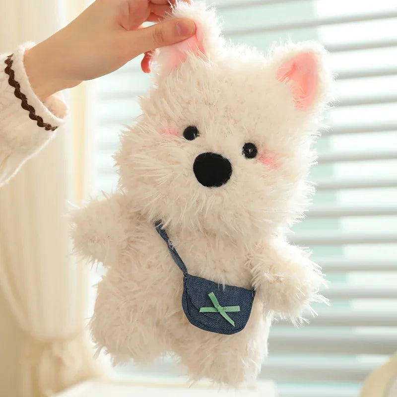 Dog (West Highland White Terrier) With Bag Plush Toys 22/35/45cm