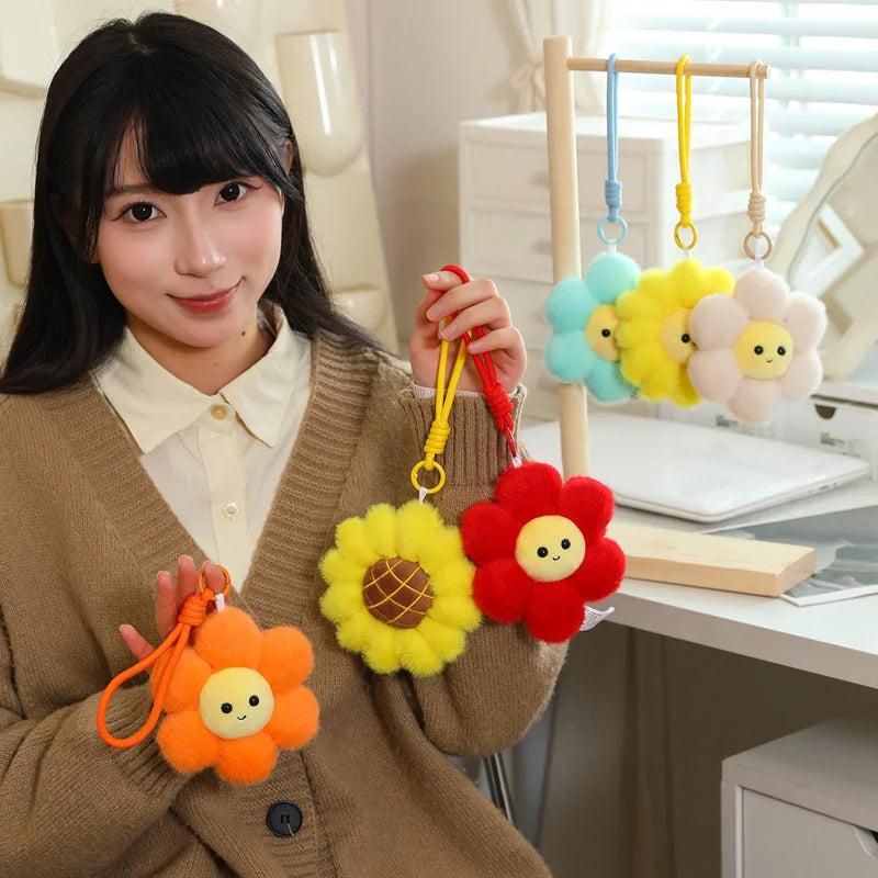 Cute Flower Plush Keychain 12cm - 12 Styles
