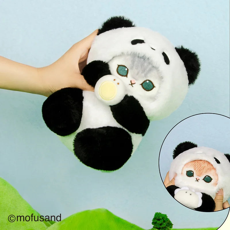 Mofusand Cat With Panda Dress Up Plush Toys 20cm  - 4 Styles