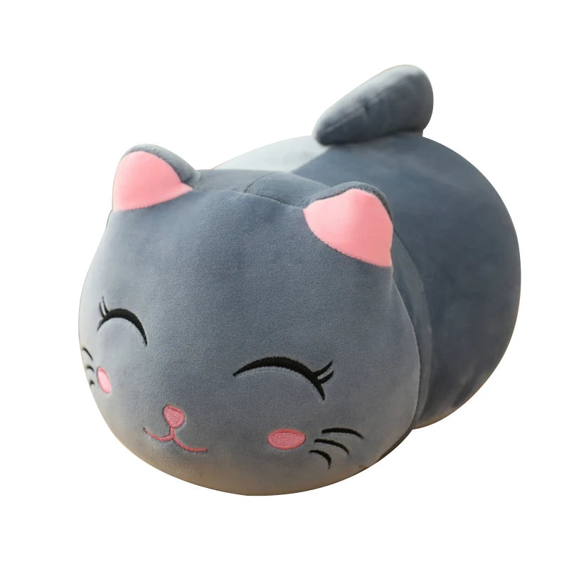 Cute  Cats Plush Pillow Toys 18-25cm (Black/White/Grey/Blue/Brown - 12 Styles)