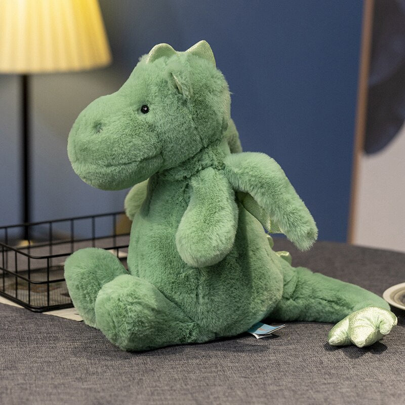 Sitting Dragon Plush Toys 30cm/40cm - Green/Blue/Pink