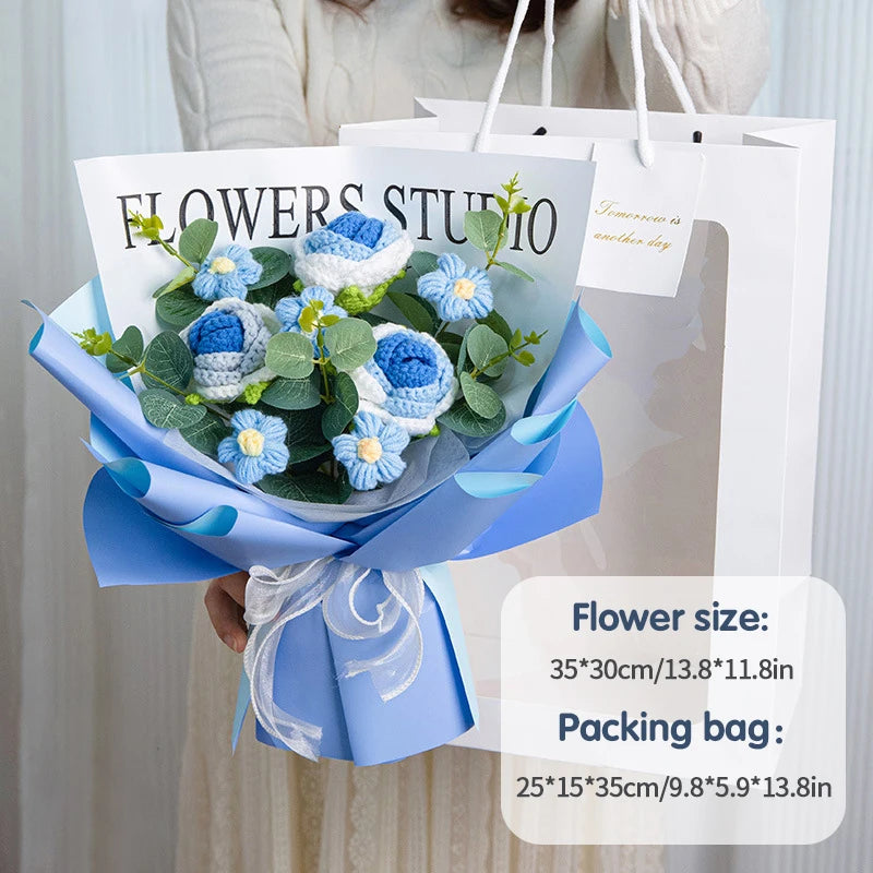 Cotton Rope Handmade Flower and Bag Bouquets -9 Styles