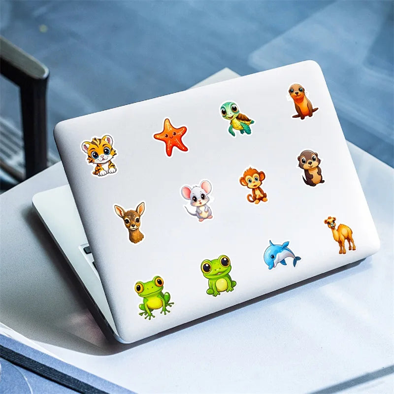 50 pcs Cute/Kawaii Animal Stickers - V3