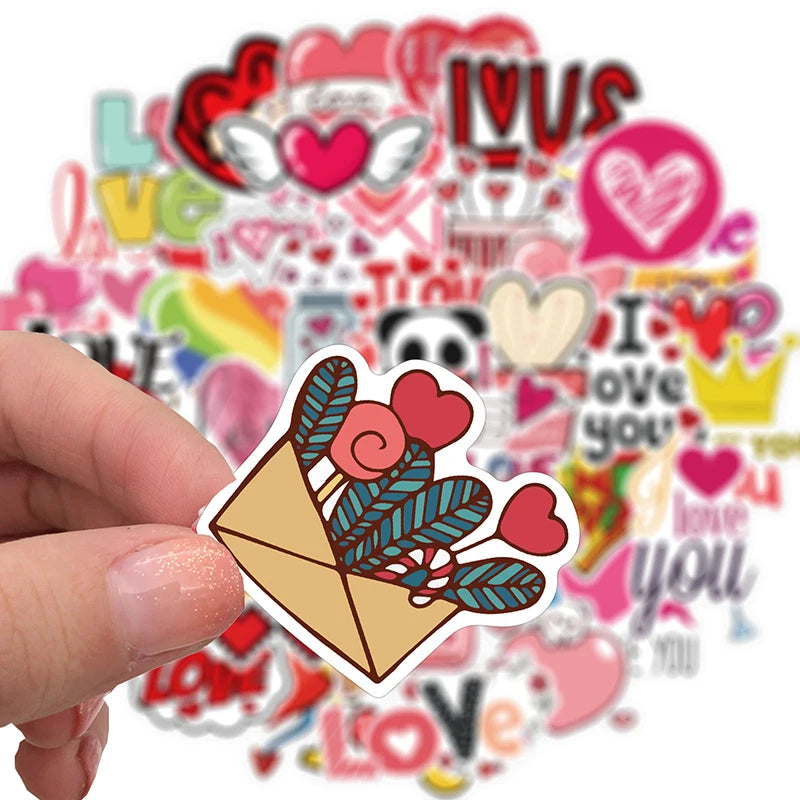 50 pcs Cute/Kawaii Love Stickers