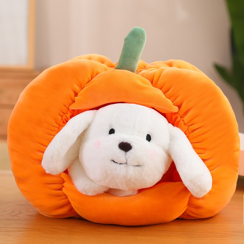 Cat/Dog In Pumpkin Plush Toys 20cm/30cm