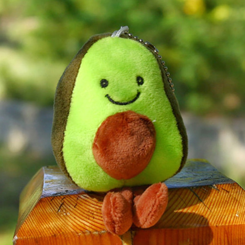 Cute Avocado Plush Keychains 12cm