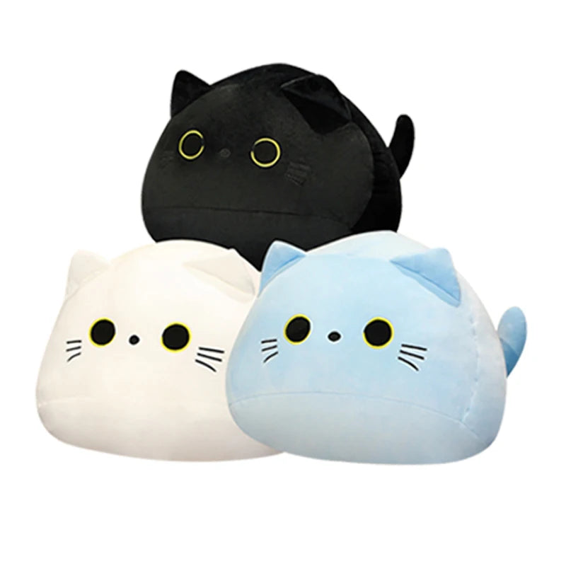 Cute  Cats Plush Pillow Toys 18-25cm (Black/White/Grey/Blue/Brown - 12 Styles)