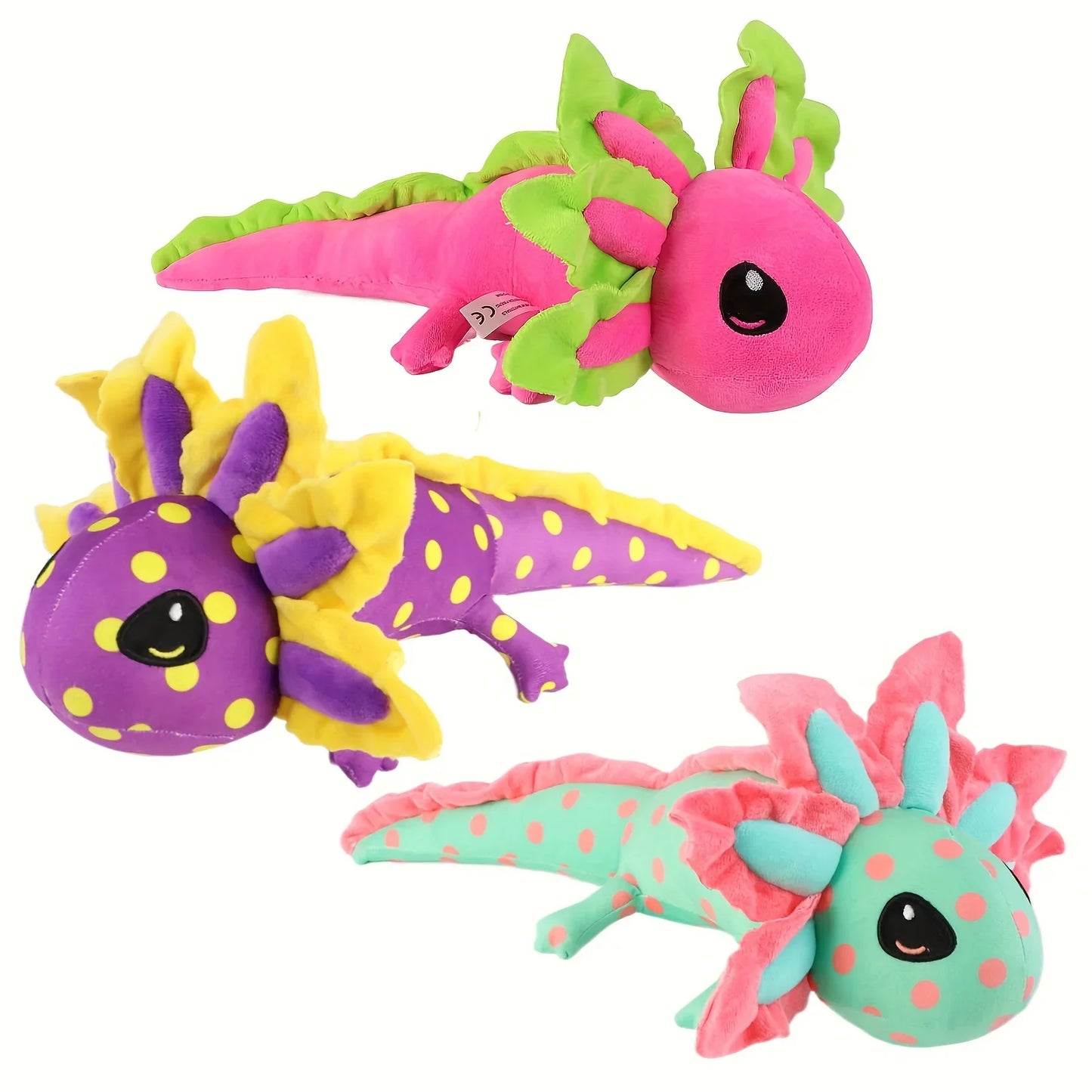 Cute Axolotl Plush Toys 45cm - Colourful Green/Pink/Purple