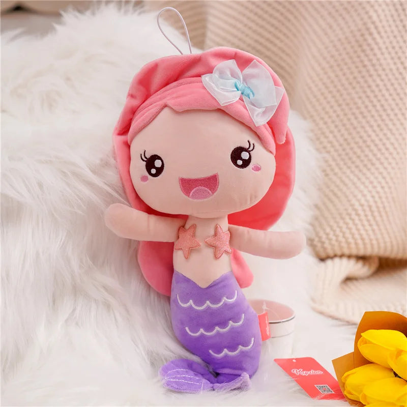 Cute Mermaid Plush Toys 20/28cm - Yellow/Pink/Purple/Orange