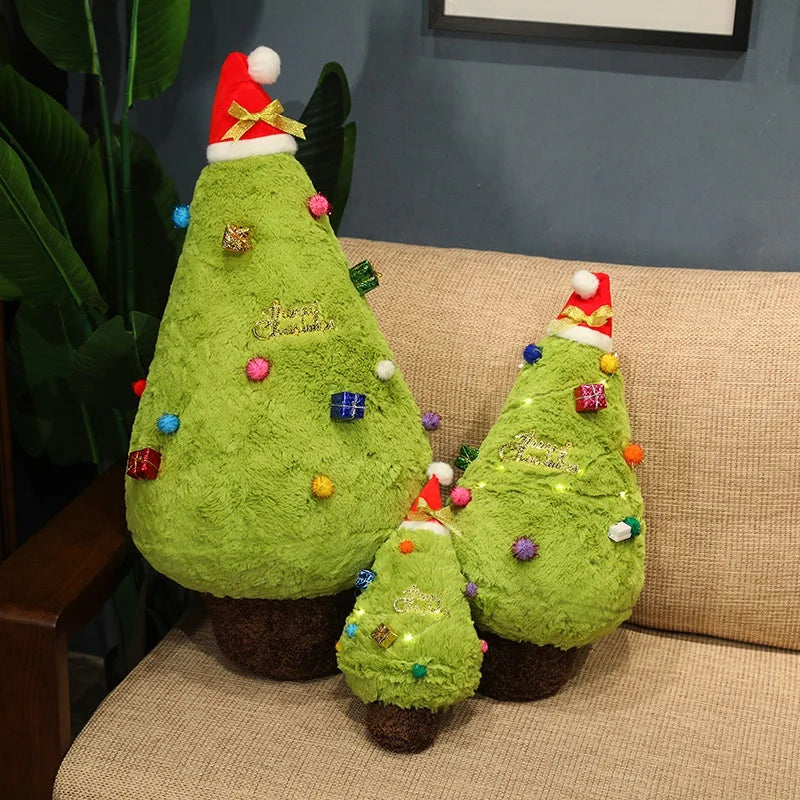 Christmas Tree With Red Hat Plush Toys 20/30/55/75/100cm