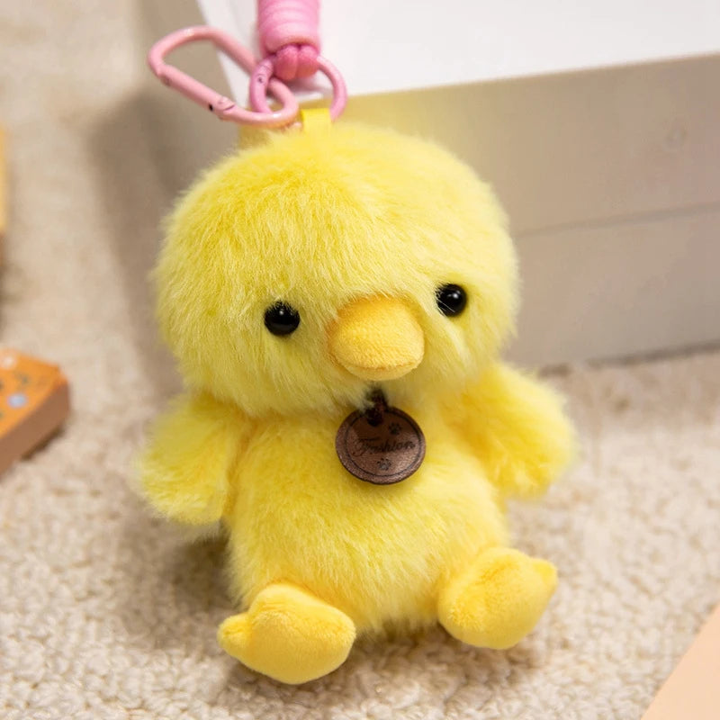 Cute Animal Plush Keychain 12cm - Pig/Cat/Dino/Elephant/Capybara/Duck/Panda/Rabbit/Penguin/Red Panda/Fox/Sloth