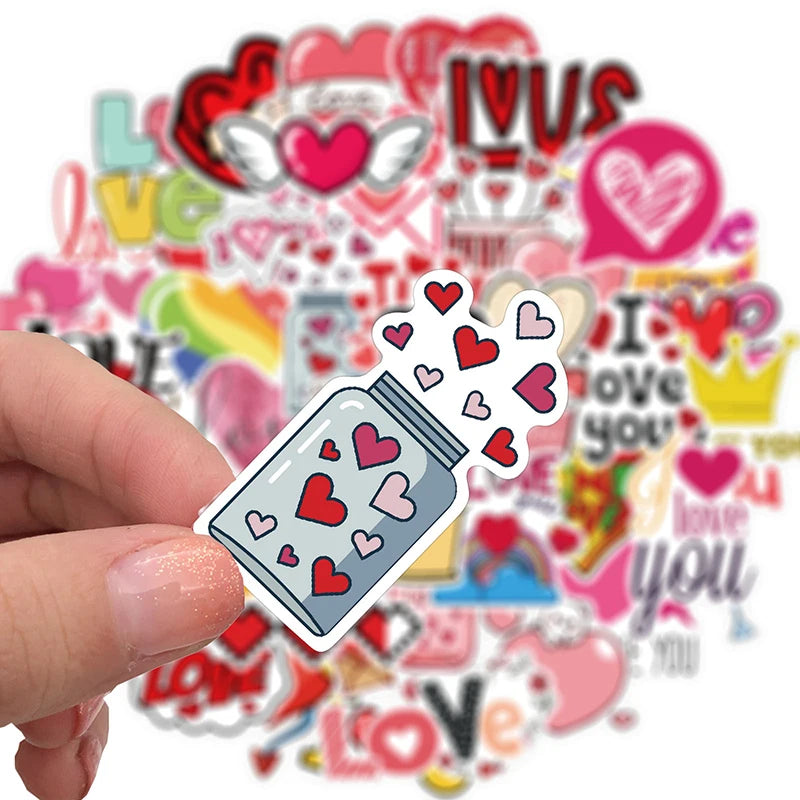 50 pcs Cute/Kawaii Love Stickers