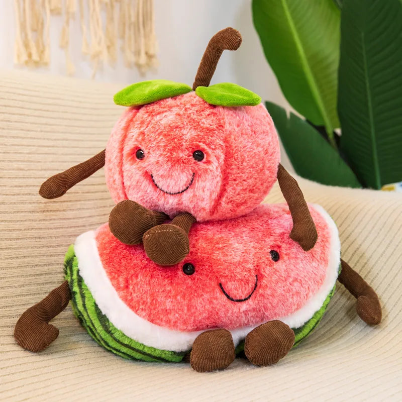 Cute Apple/Watermelon Plush Toys 30/45/55cm