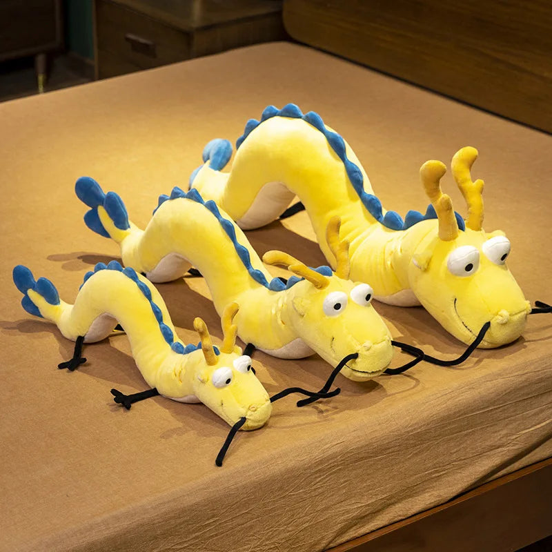 Cute Yellow Dragon Plush Pillow Toys - 8 Styles