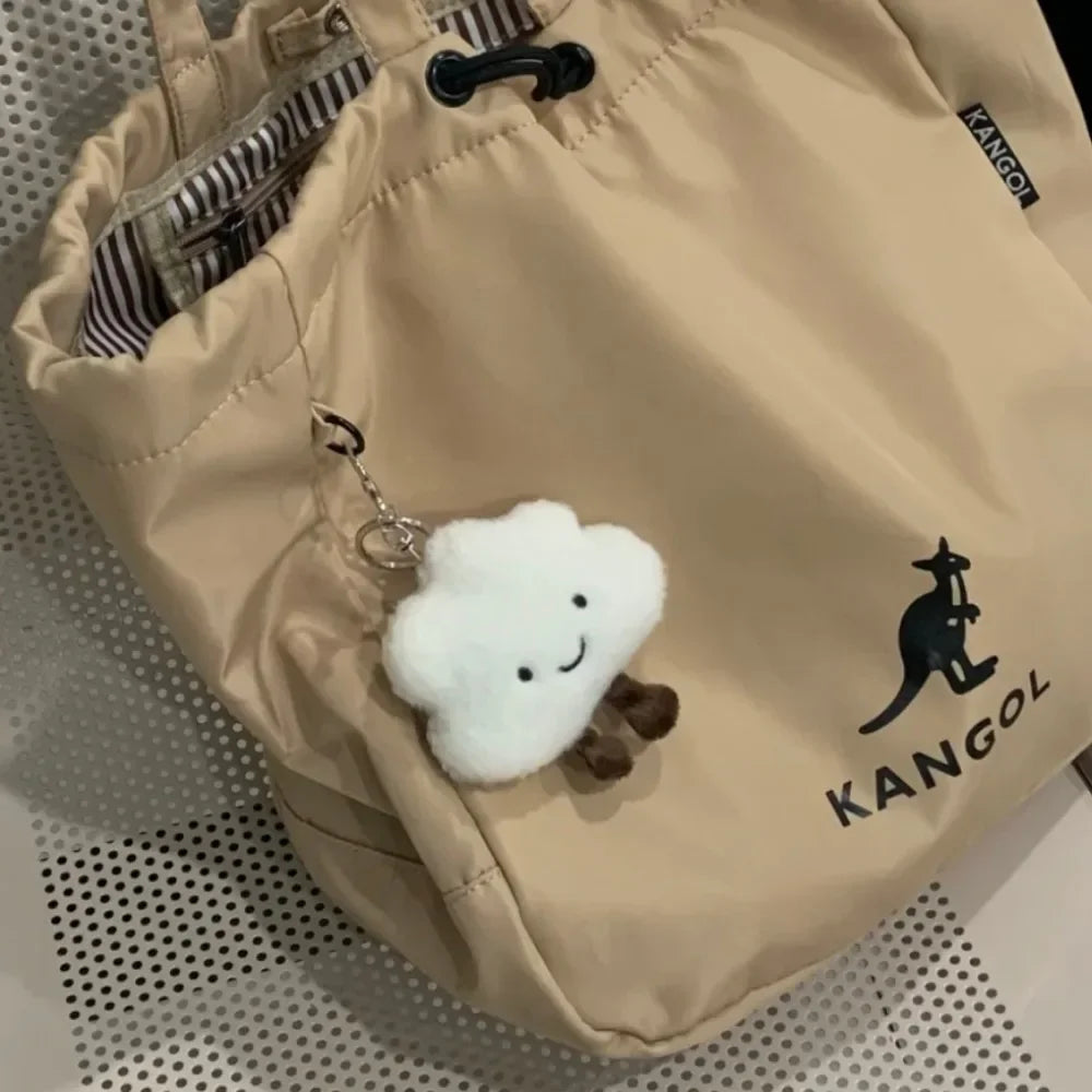 Cute White Cloud Plush Keychains 9x10cm