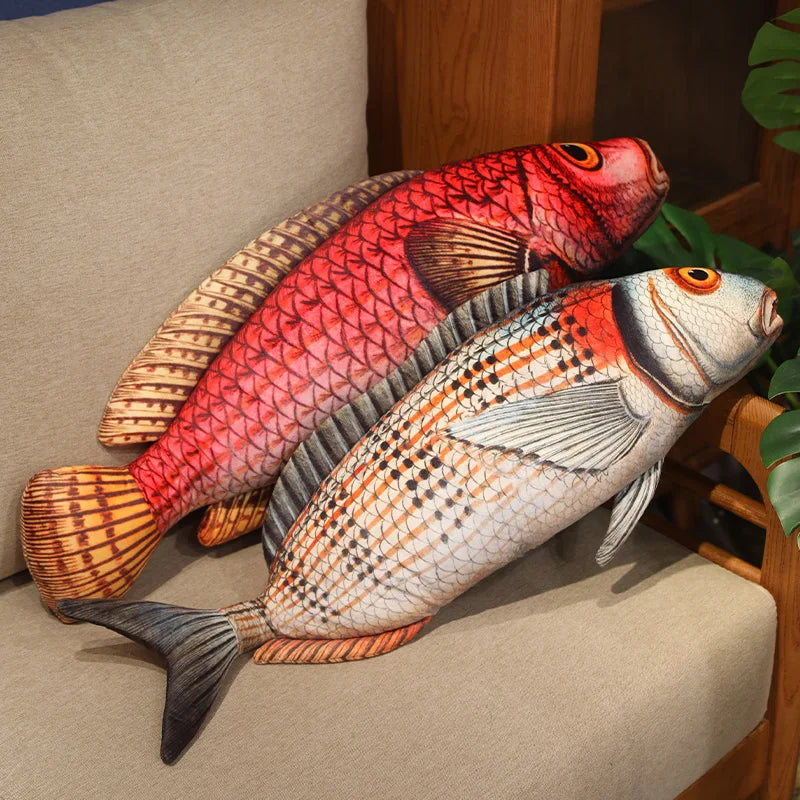 Fish Lifelike/3D Simulation Plush Toys 50/70/90/110cm - 6 Styles
